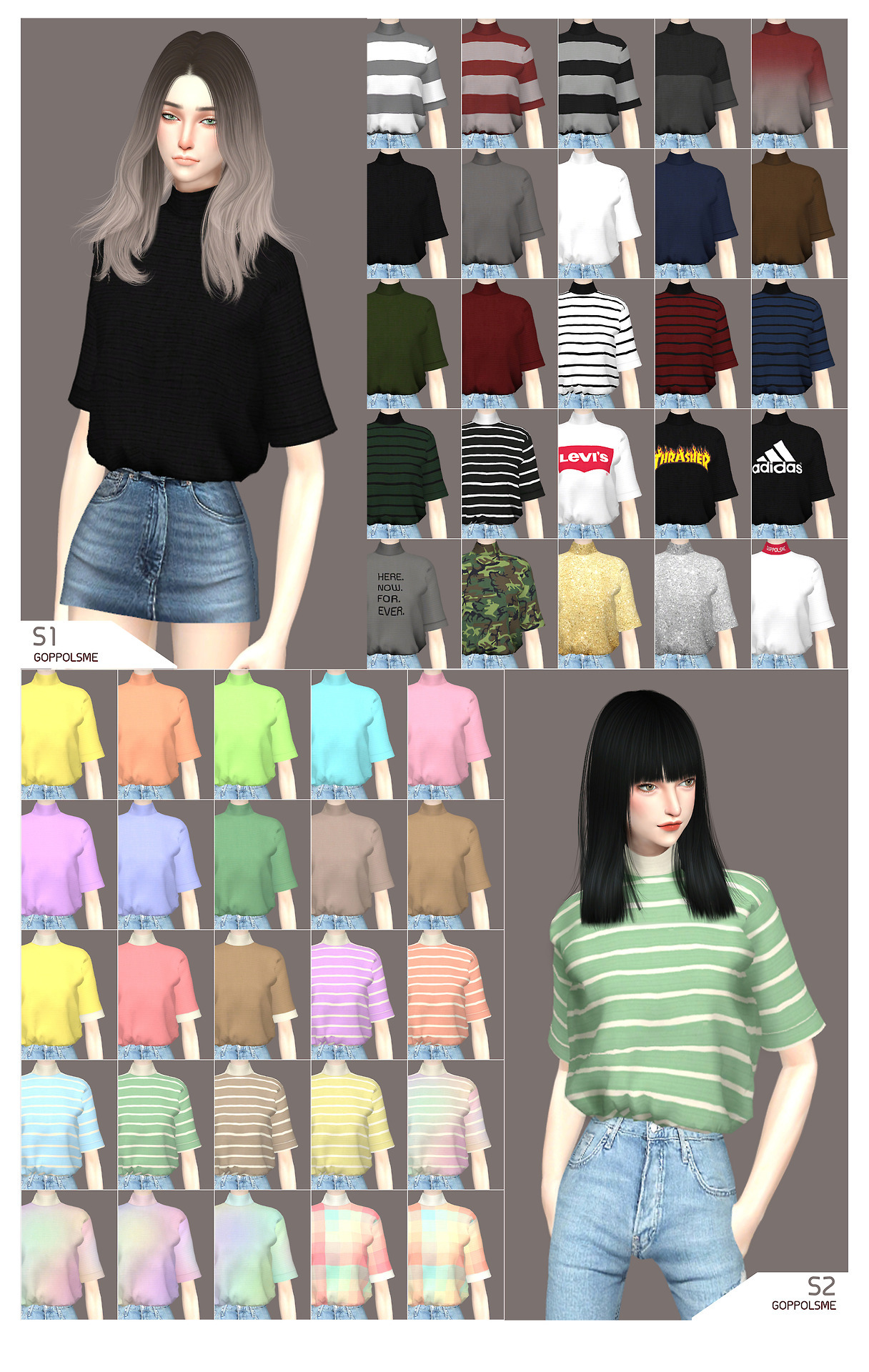 tee shirt sims 4