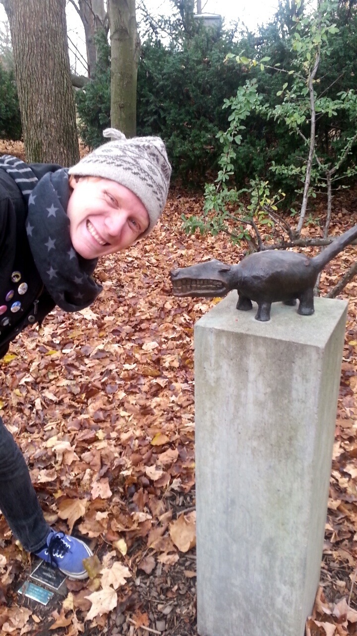 Graham and I went to Gardens of Sculpture and we saw a bunch of weird dogs.
