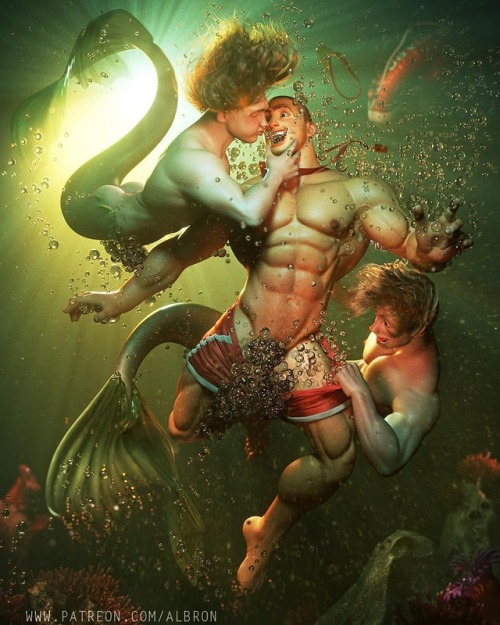 It&rsquo;s #mermay , so let&rsquo;s do some #mermen!!!! A lucky lifesaver rescued by a coupl