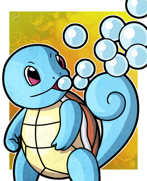 youngjusticer:  Squirtle is as short as 1’8" and weighs 19.8 lbs. It’s the 7th Pokemon in the National Pokedex&its name is squirt (shoot water) + turtle (self-explanatory lol). Squirtle, by James Young.