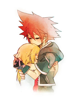 bright-flowers:  and sora and namine also