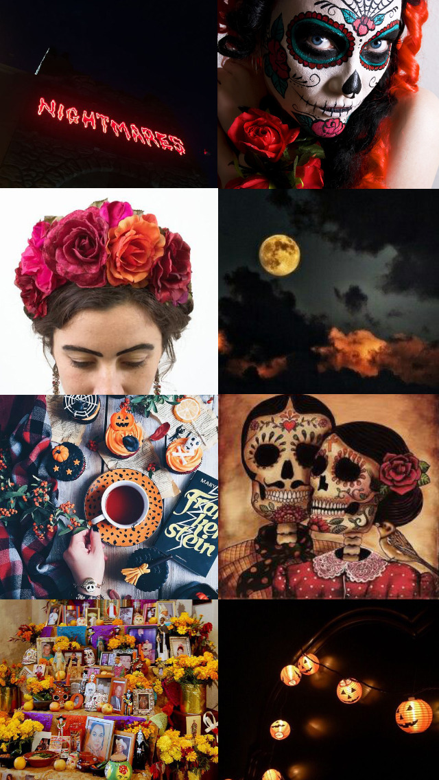 / / Dia De Los Muertos / Halloween / /
/ / Background / Lockscreen / /
Anonymous said to aesthetic-background: Hi! I was wondering if you could do an aesthetic about Día de Muertos/Halloween/Autumn. Preferably with Catrinas on it. Thank you very...