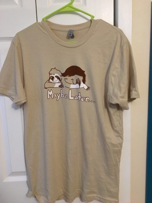 new shirts are here in the shop!!! https://www.etsy.com/listing/617638264/maybe-later?ref=shop_home_