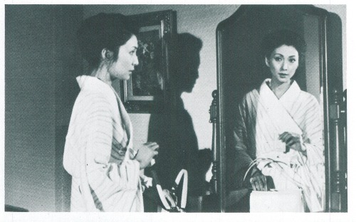 Meiko Kaji (梶芽衣子) in Bad Sorts (わるいやつら), 1980, directed by Yoshitaro Nomura (野村芳太郎). Scanned from a 