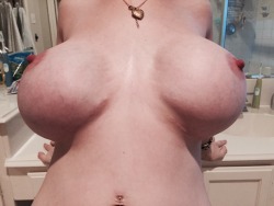 Big fake titted amateur wife