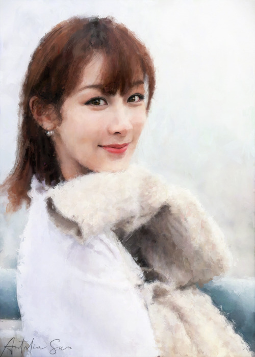  Artwork of beautiful Yang Zi.  *waiting for the drama ‘The Oath of Love’*
