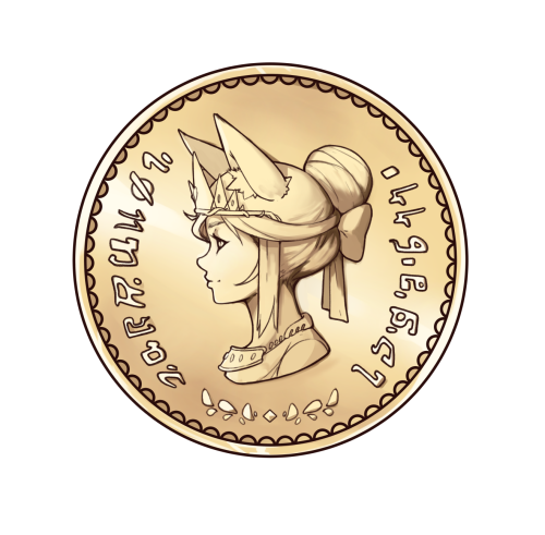 My latest silly self-indulgent project is that I want to get some coins minted. I got custom trading