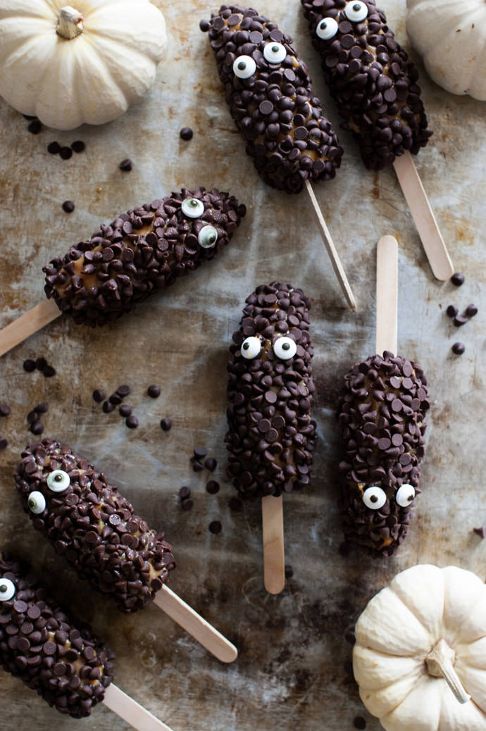 verticalfood: Chocolate Caramel Covered Banana Goblins