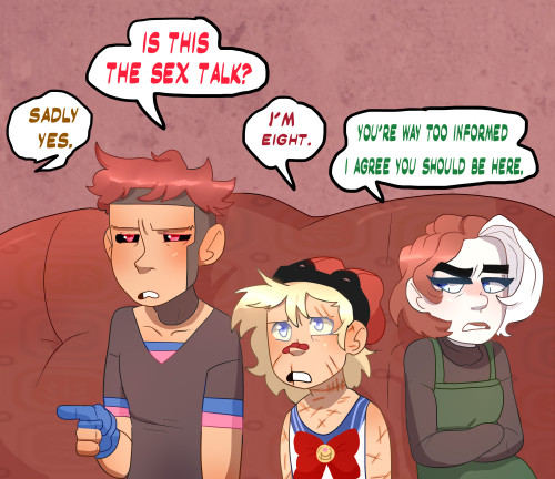 ask-thelittleheros:Logan: Nope. Nope I’m done.Wade: What?! I was just asking! Did you expect me to k