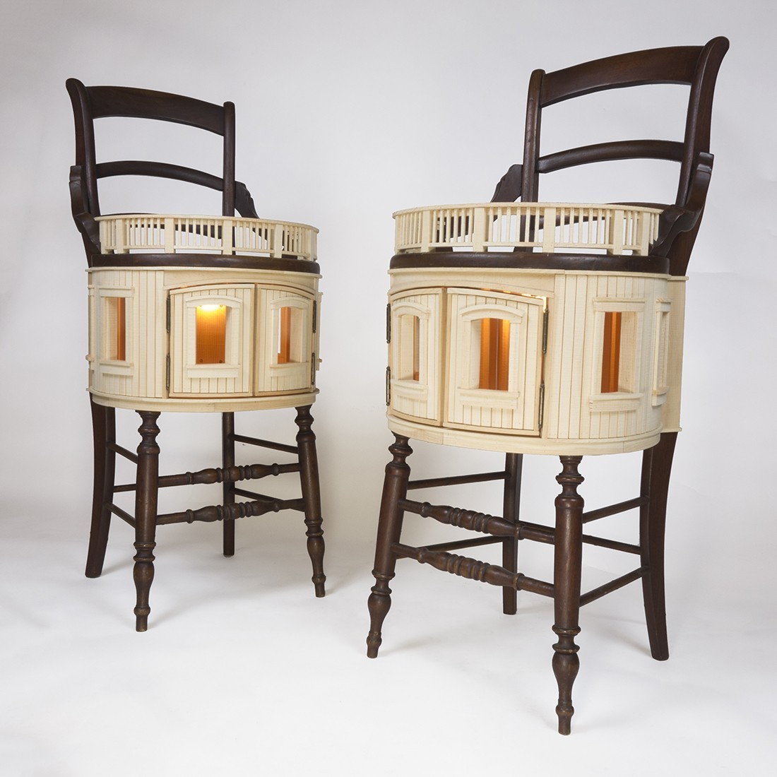 itscolossal:  Found Domestic Furniture Transformed Into Raw Architectural Models