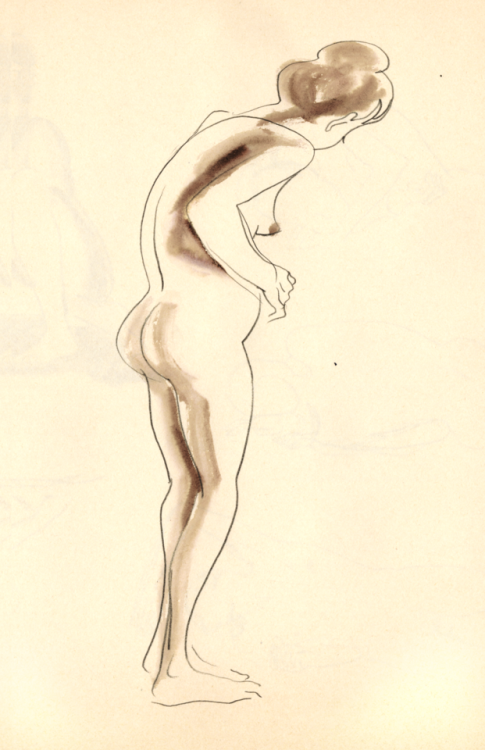 valentine-zhang:Life drawing class with an awesome teacher et model ! These are 20 sec poses, we tri