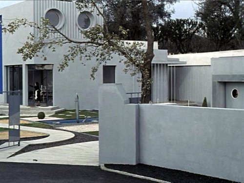 cinearchitecture:Henri Schmitt’s design for MON ONCLE (Jacques Tati, 1958)