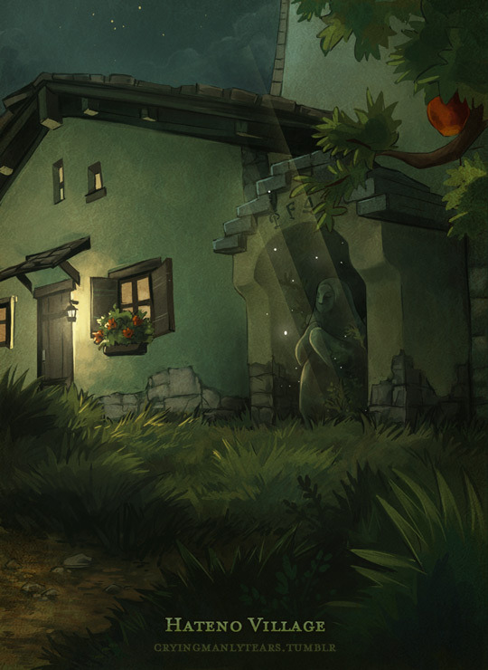 cryingmanlytears: Kakariko Village I did Hateno Village’s goddess altar this time.