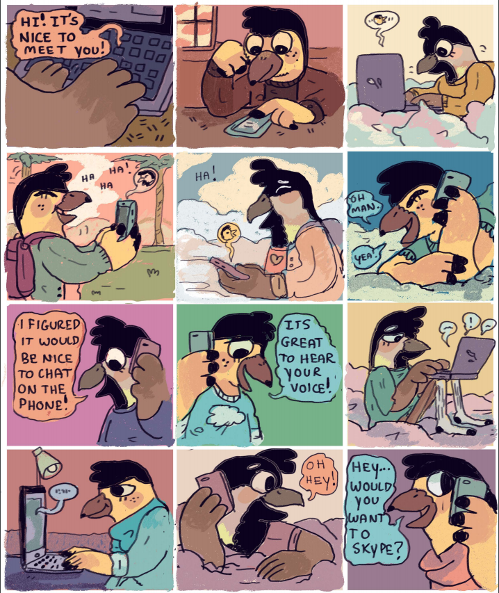 cirrus-sky:  acornfriend:  back in January I started a LDR comic for my partner and