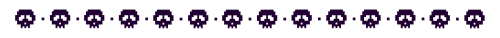 💀Pixel Skull Dividers: Purple💜