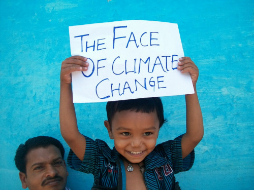 This photo from Bilaspur, India came with a message: “We are ready to protect nature with our small hands. Come with me! I am happy because my family is fighting against the sponge iron factory which produces lots of carbon. If we win, it will help...