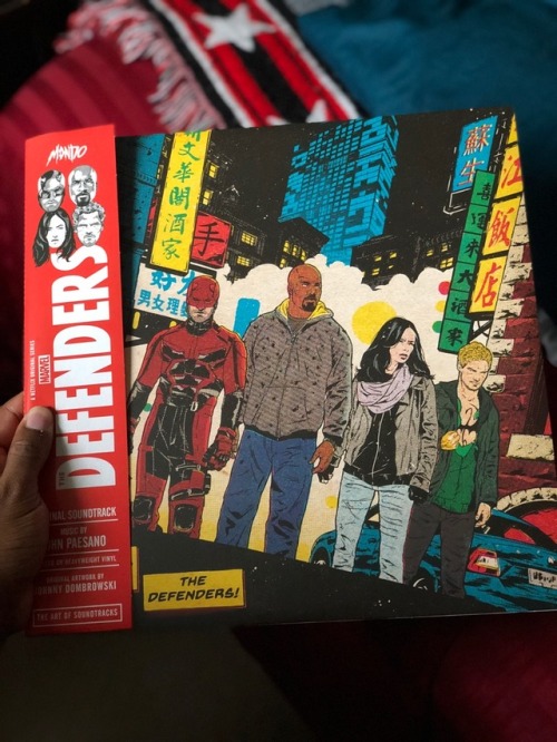 Added #TheDefenders vinyl soundtrack to my collection. The #LukeCage vinyl is pure flames and I some
