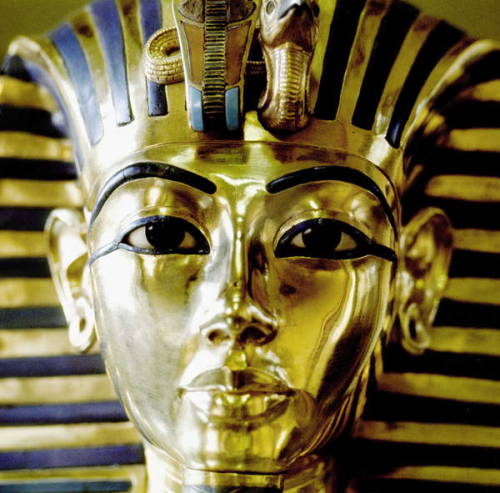 Mask of TutankhamunThis gold death mask of Tutankhamun is an example of the highest artistic and tec