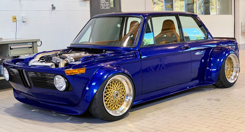 carsthatnevermadeitetc:   BMW 2002 MBeast, 2019 (1972) by Dalmakis Performance. Presented at SEMA, a 2002 repowered by a  BMW twin-turbo 3.0 litre S55 engine from an M3/M4