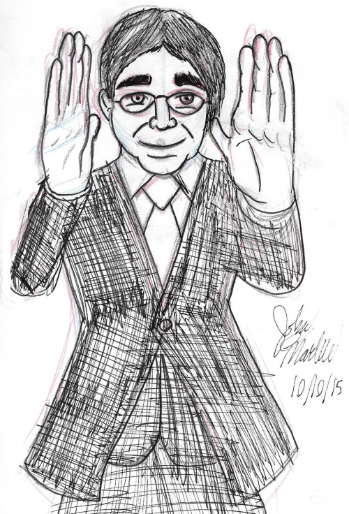 Day 3 of Inktober: My very late tribute to the late CEO of Nintendo, Satoru Iwata, who passed away i