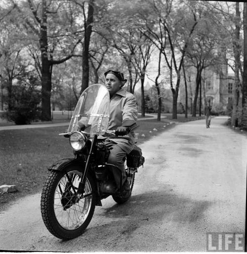 Scholastic motorcycle enthusiast(Francis Miller. 1952)
