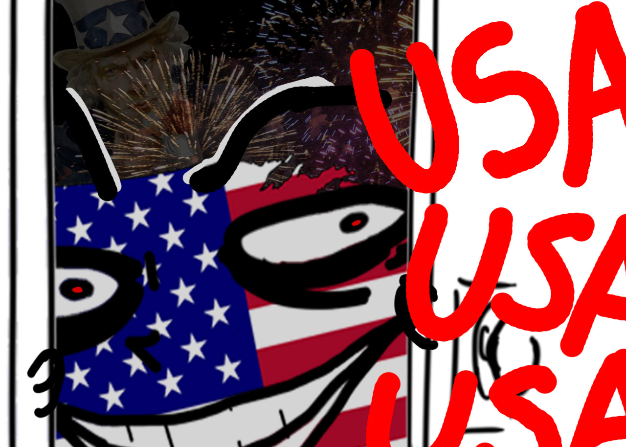 flooded-with-feathered-stars:  enosai:  usa.  USA USA USA!   ahahahahahahah xDdD