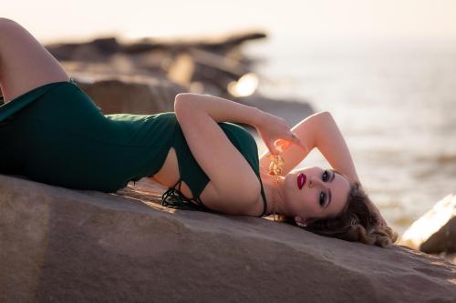 Just a tight dress at the beach