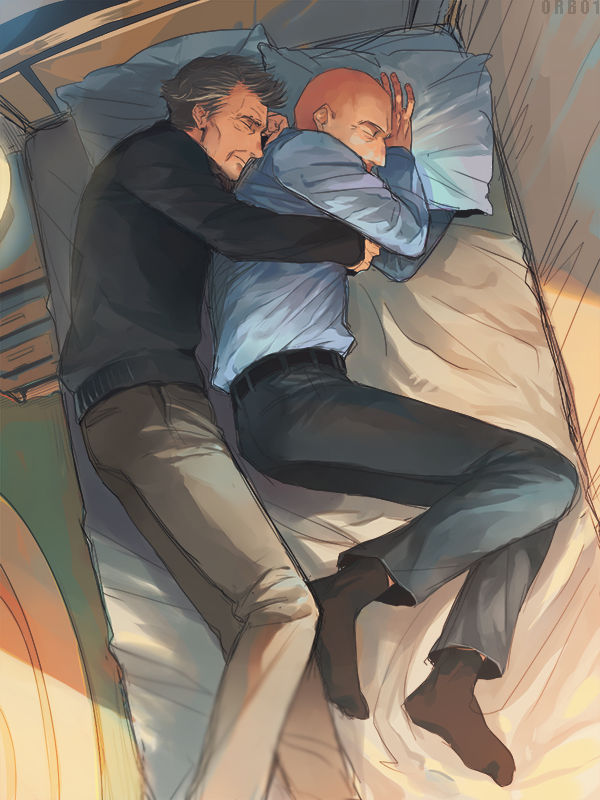 orb01:
“ Old!Cherik cuddling
”