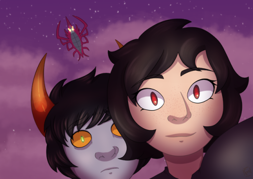 And here’s september’s total redraw; a screenshot from Hiveswap!when i first did this I 