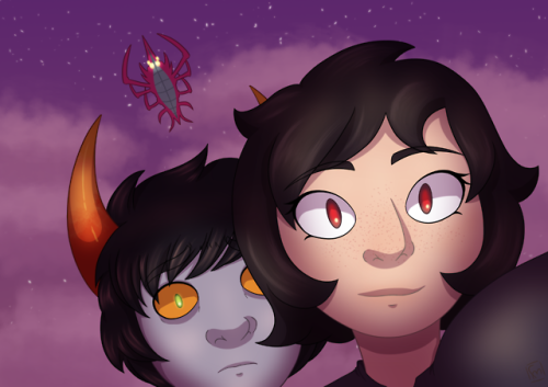 And here’s september’s total redraw; a screenshot from Hiveswap!when i first did this I didn’t like 