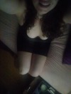 melissa-middle:Showered and left the gym in nothing but my little black dress, shoes,