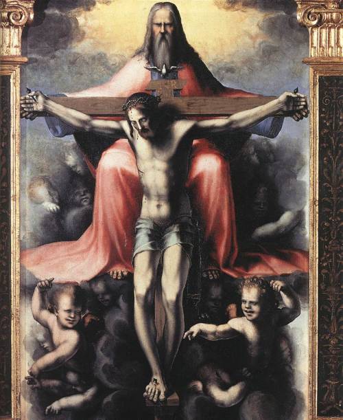 Domenico Beccafumi, Detail of the Trinity Tryptich, 1513