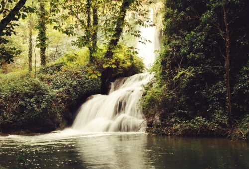  Waterfall in Monasterio de Piedra, Calatayud by david barnett Via Flickr: Traditional Minolta Film 