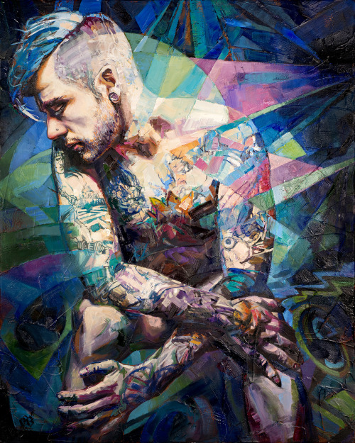paulrichmondstudio:  Here’s my newest painting All That’s Visible. Thanks to Beau Creep for being the model for this one! http://bit.ly/1XMXueQ