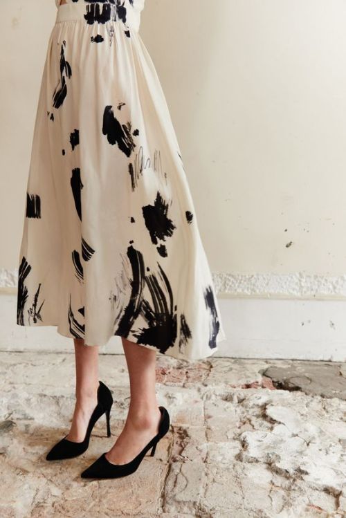 millayvintage:handpainted skirt