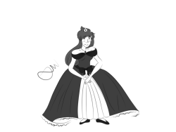 to-many-cupcakes:  thatlavenderartist:Did a princess too, cuz ya know why not. AAA I love ur dress!