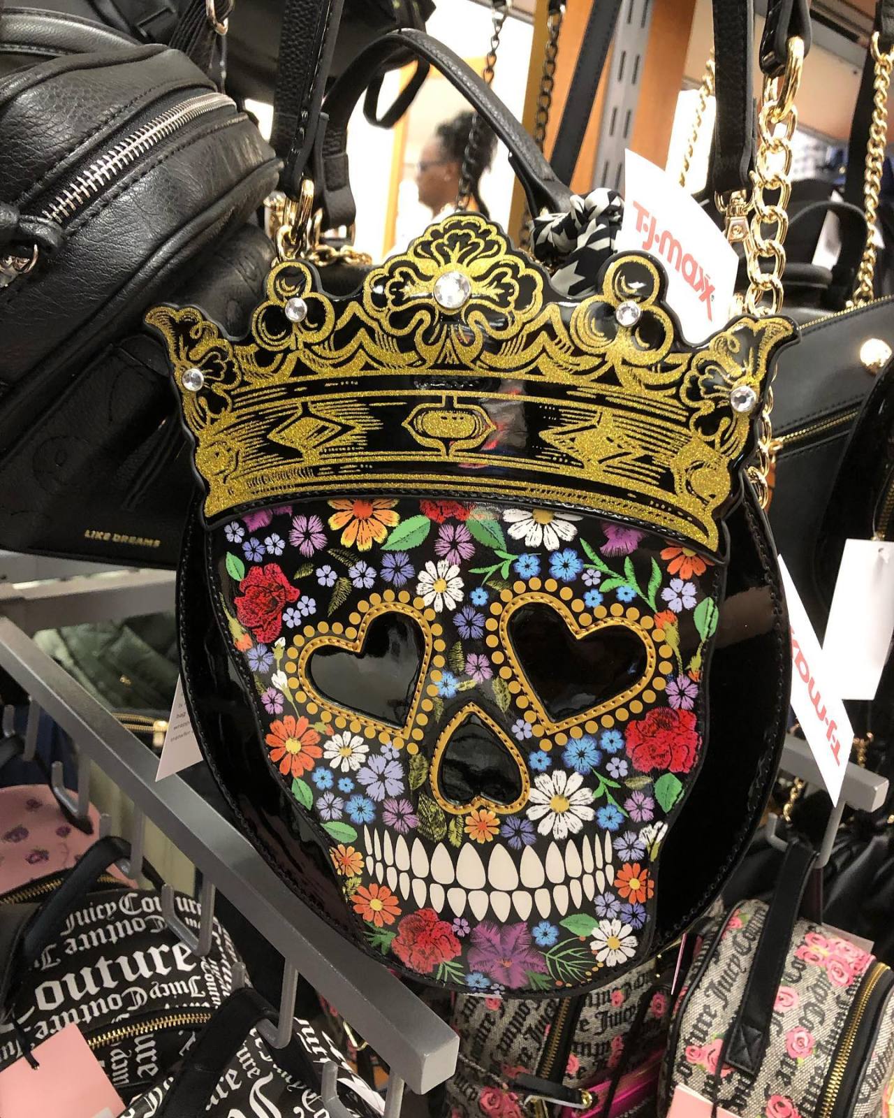 It's Betsey Johnson skull bag season at TJ Maxx. in 2023