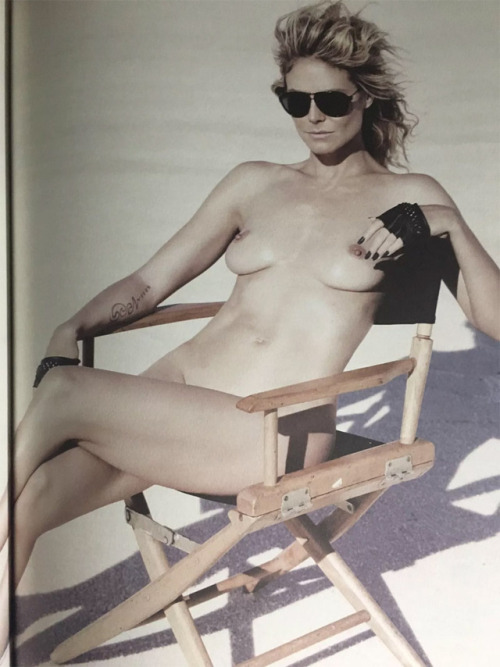 Porn famous-nsfw-tub:  Heidi Klum. New photo-book photos