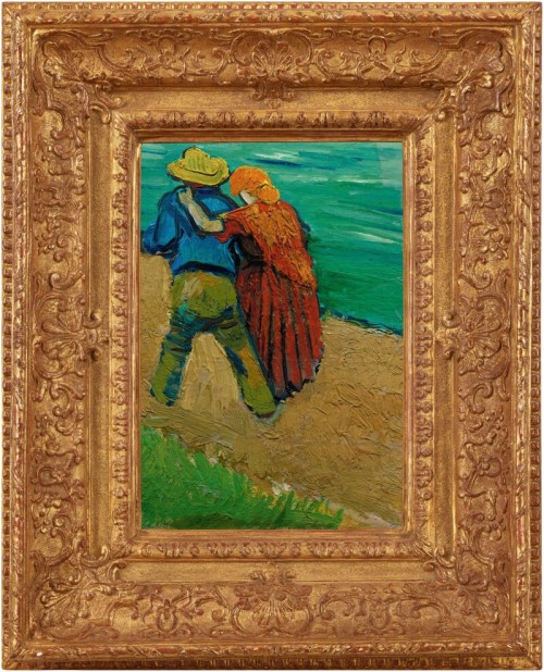 Vincent van GoghA Pair of Lovers (Eglogue en Provence)Oil on canvas.32.7 by 22.8cm., 12⅞ by 9 in.Exe