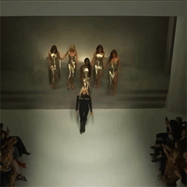 mymodelgifs:Supermodels Carla Bruni, Claudia Schiffer, Naomi Campbell, Cindy Crawford and Helena Chr
