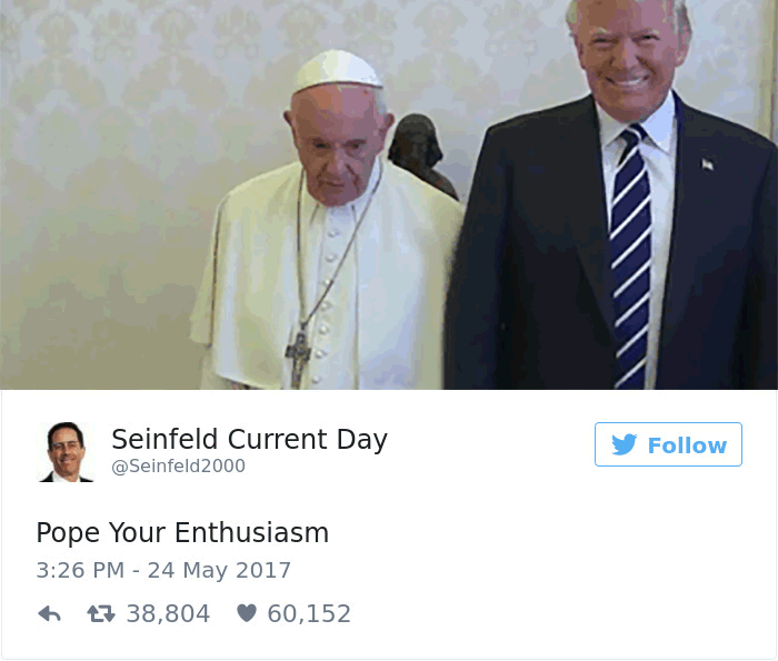 afatblackfairy: pr1nceshawn: Donald &amp; The Pope.  😂😂😂😂 