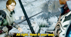 tethrasing:da:i companion meme | favorite warrior companion → Cassandra Pentaghast