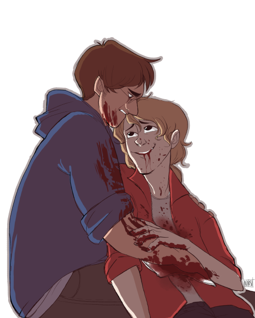 we-are-the-others-that-rose:invisibleinnocence:Sad commissions with otp and blood are my definite sp