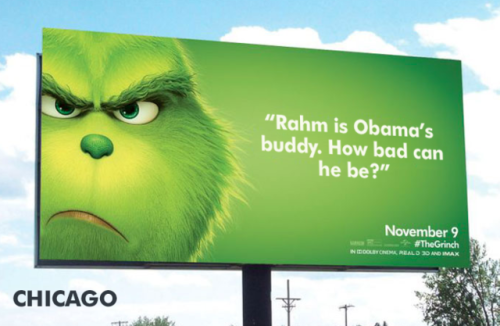Dang no kidding! These grinch ads are PULLING ZERO PUNCHES.I dunno how this helps advertise a movie 