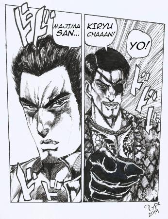 Ryu ga gotoku  x JojoThe jojo style fanart