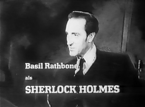 Basil Rathbone as Sherlock Holmes and Nigel Bruce as Dr. Watson on German televisionFrom April 17th 