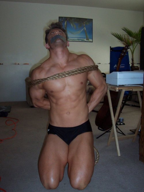 bdgmuscle: Reblog request. Kidnapped swimmer