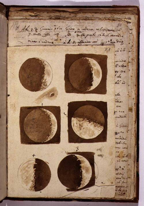 Galileo’s Moon Drawings, the First Realistic Depictions of the Moon in History (1610)