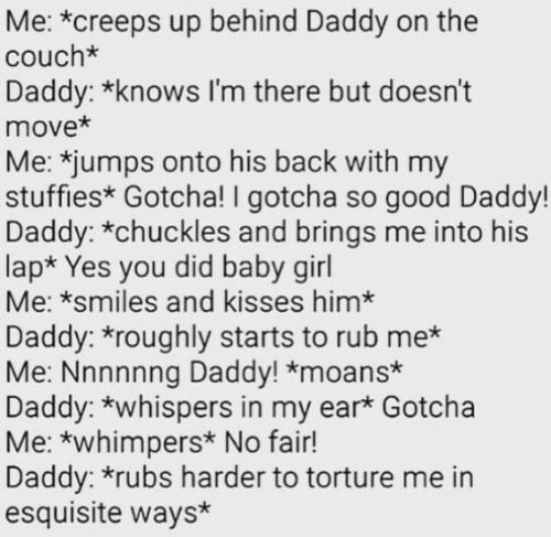 Hehe daddy never plays fair, but it’s oki since he treats me right!