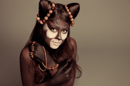bastmiriam:  Exotica Cat Photo: Svetlanya Bunya http://vk.com/svetlana_bunya Idea, bodyart, makeup: Bast Miriam (me) http://vk.com/bast_miriam Model: Asya Ignatkina http://vk.com/id2626626 Кошка Экзотика фото,обработка - Светлана